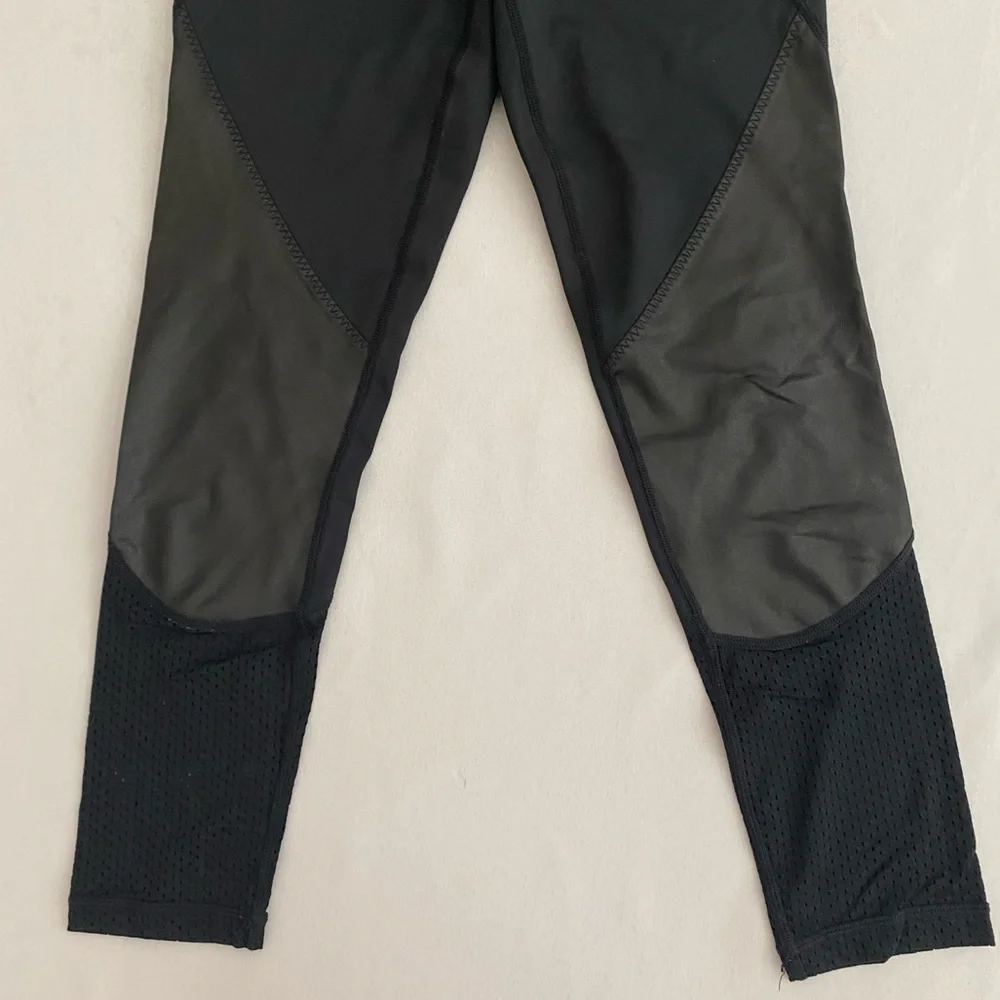 XXIV Active Women’s Strike Leggings XS 7/8 High Waisted Mesh Panels Gym Yoga